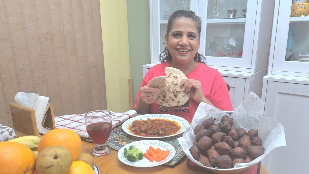 Quick Chicken Stew & Sada Roti With Gulgula (banana fritter) #food #fun #dessert