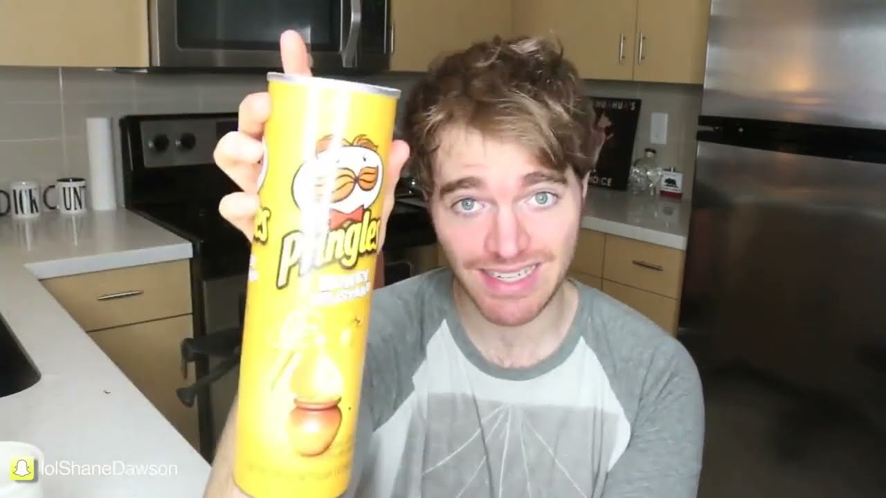 Shane Dawson - TASTING WEIRD PRINGLES FLAVORS! (reupload)
