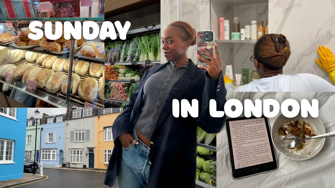 a cosy sunday reset in london 🫧 rainy routines, cleaning & monday prep