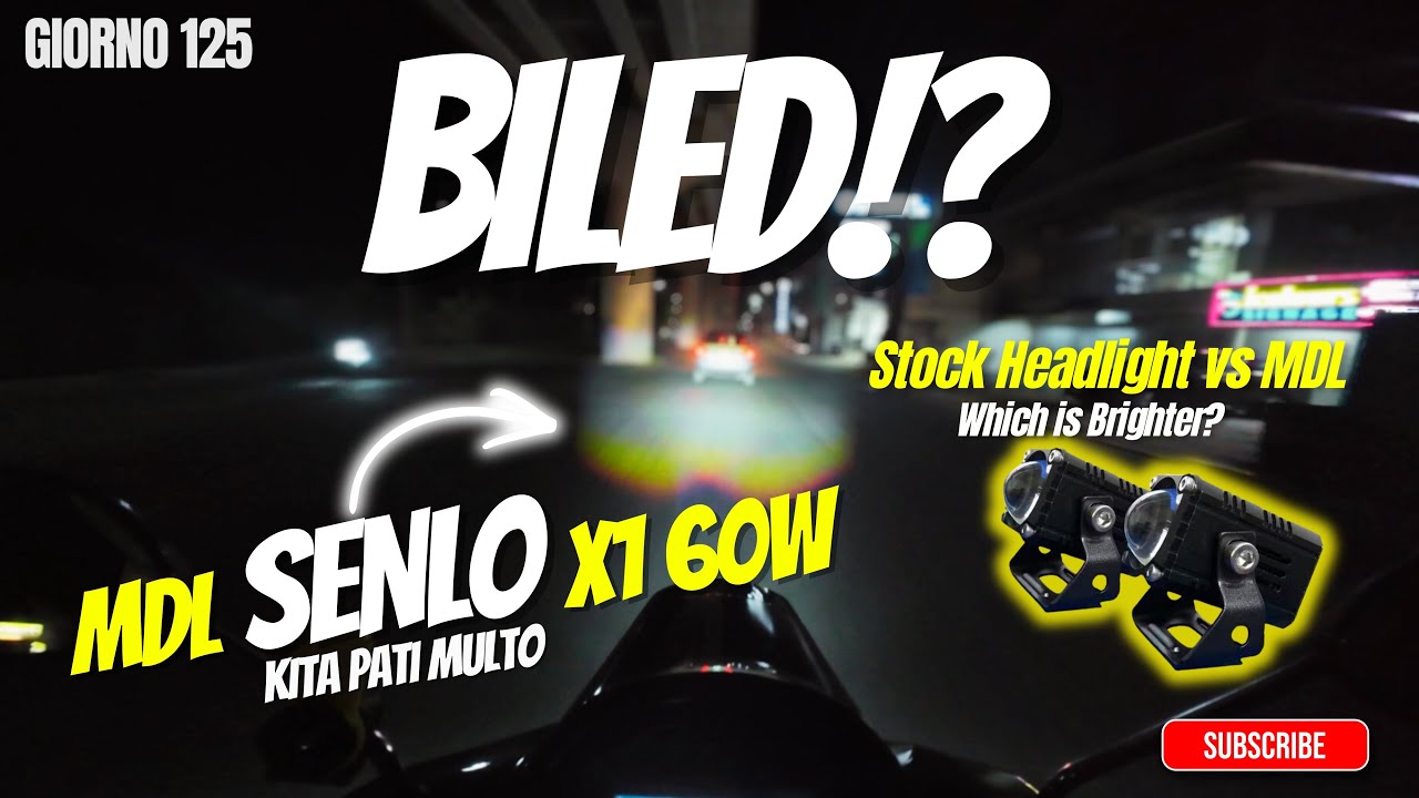 Honda Giorno 125 Upgrade | MDL Senlo X1 60W + Dual Contact Signal Light
