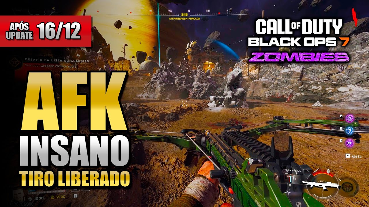 Glitch AFK com Tiro Liberado no Zombies do BO7 está INSANO!
