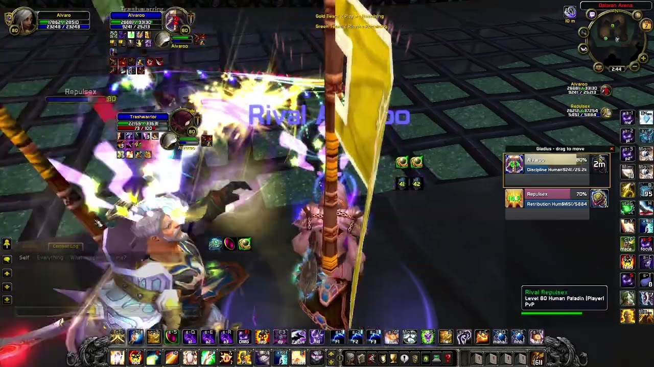 Match vs 2.8k WarPal - [PpalDisc] - WoW Warmane