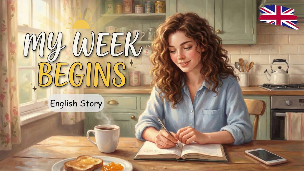English Listening Practice | Learn English with My Week Begins