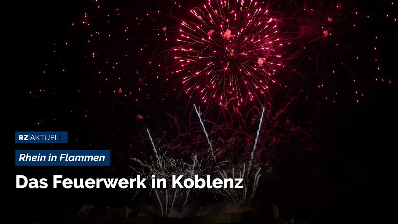 Das Feuerwerk bei Rhein in Flammen 2025