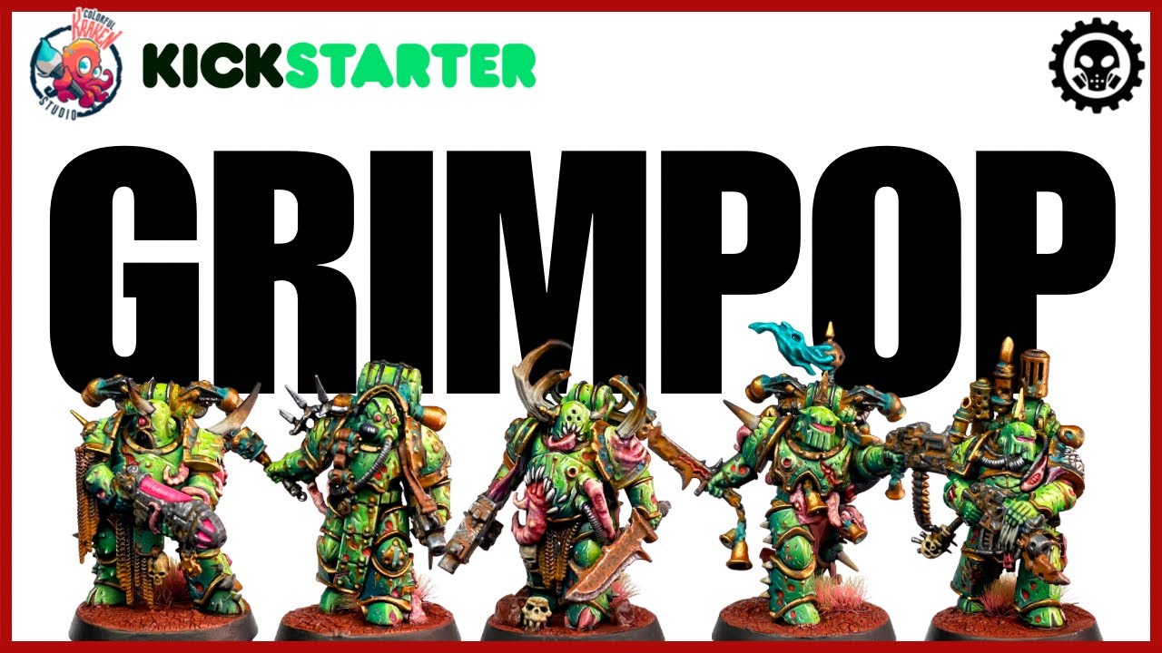 Warhammer 40k Death Guard GRIMPOP Painting 🎨 Colorful Kraken Studios Kickstarter