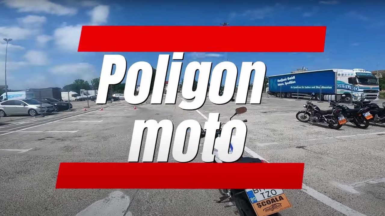 Rutin pálya EXAMEN MOTO POLIGON Romania #scoaladesoferi #instructormoto #rider