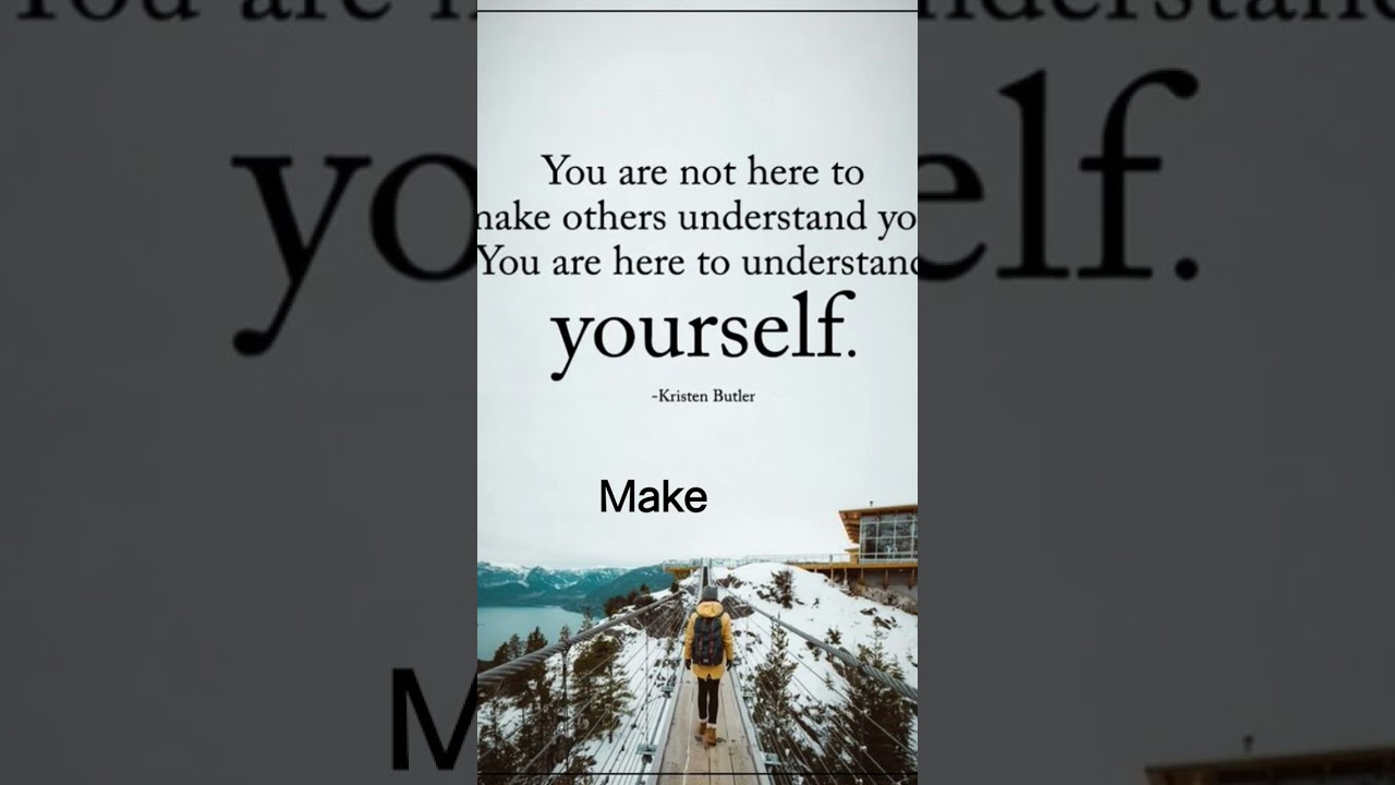 Understand yourself #motivation #viral #yourself #refreshingquotes #promotivation