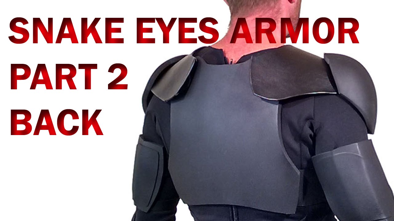 Snake Eyes GI Joe Retaliation How To DIY Part 2 Foam Armor - Shoulder Straps & Back