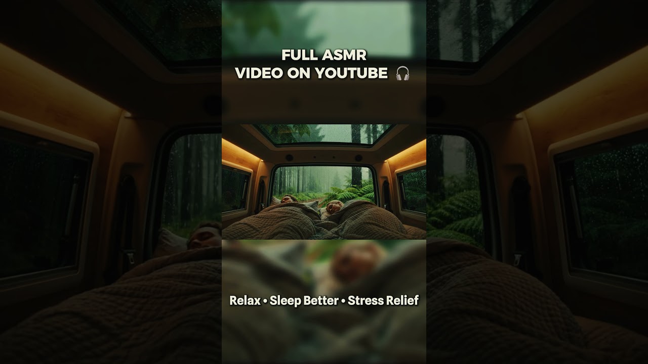 Cozy Rain in a Campervan 🌙 ASMR 
