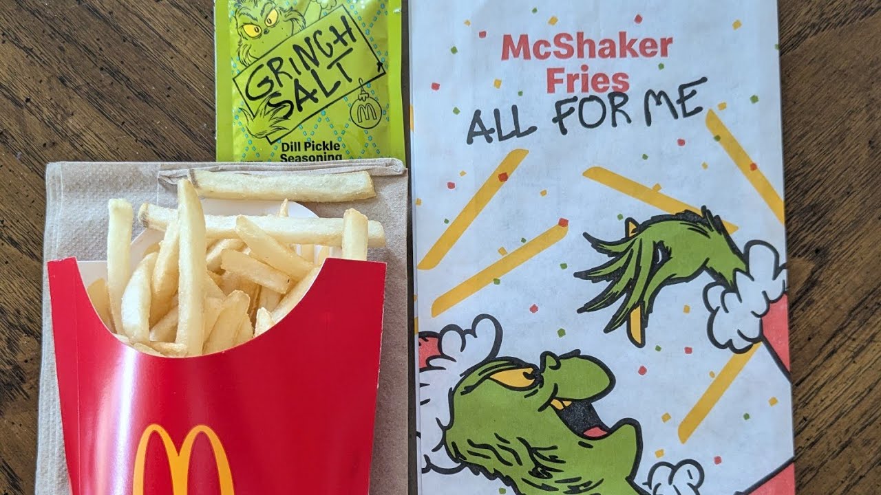 Cutty Eats: McDonald's Grinch Salt McShaker Fries