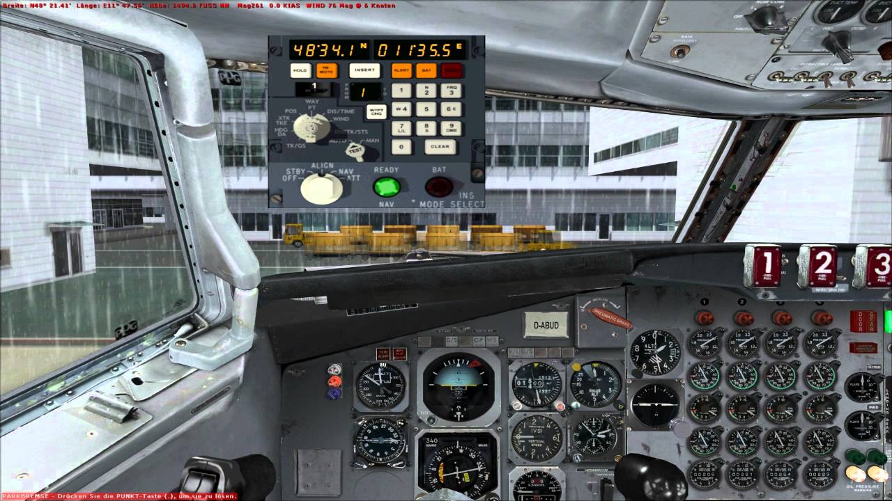 Captain Sim Boeing 707 Tutorial Flight [GERMAN] part1