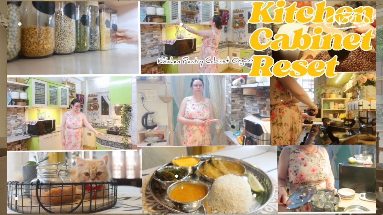 Raat K 12 Baje Set Hogaya/ Kitchen Pantry Cabinet Reset/ Panetry Deep Cleaning/ Lunch Thali
