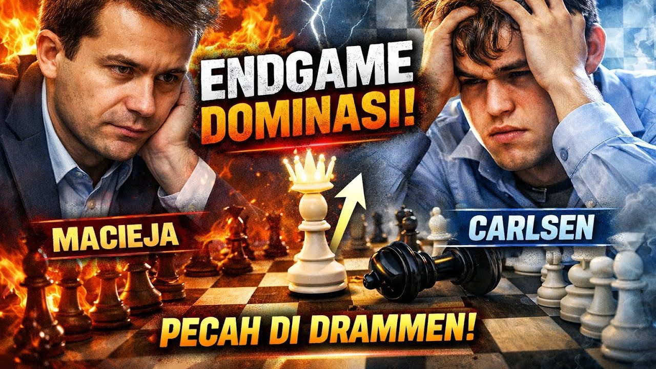 Carlsen Tumbang di Drammen 2005! Endgame Dramatis dari Macieja