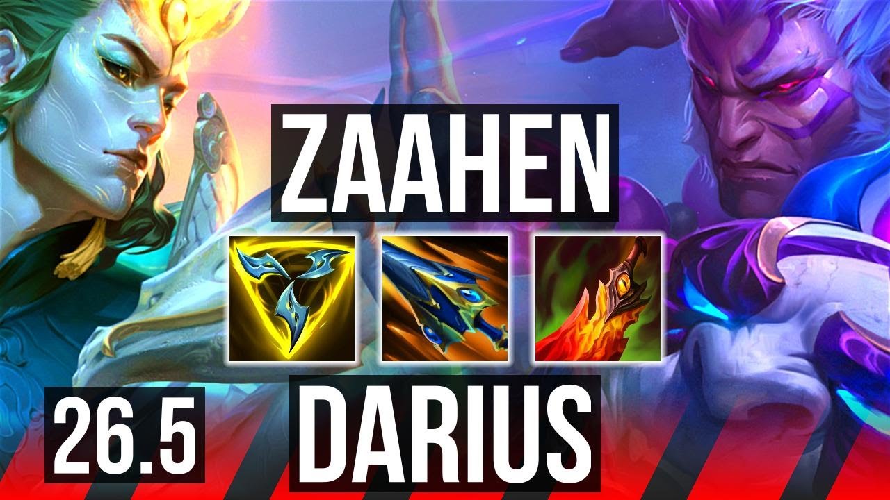 ZAAHEN vs DARIUS (TOP) | 61K damage | KR Master | 26.5