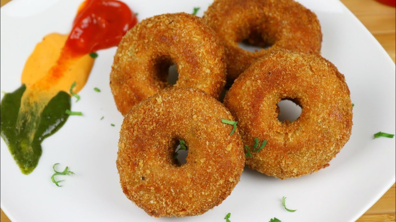 চিকেন ডোনাট- বাচ্চাদের প্রিয় মজার নাস্তা | How To Make Chicken Donuts | Chicken Donut in Bangla
