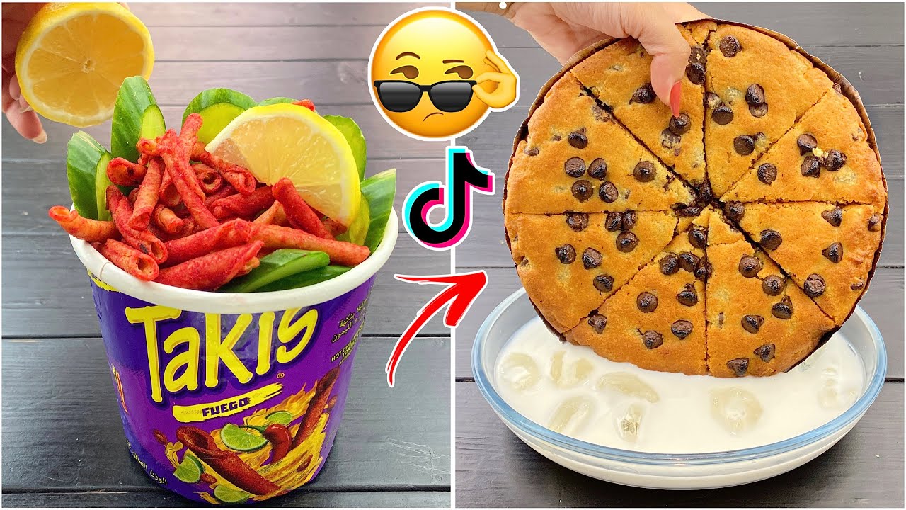 ترندات التيك توك غريببة! 😨 اكبر كوكيز بالحليب! 🧐
