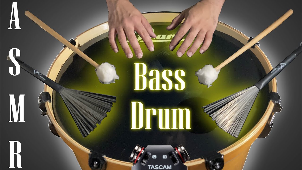 *ASMR* AGGRESSIVE TAPPING on the BASS DRUM | Percussive Sounds ASMR