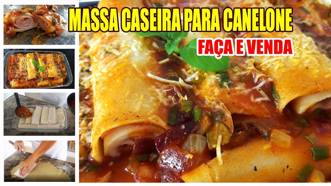 COMO FAZER MASSA CASEIRA PARA CANELONE - RECEITAS DA ROSA