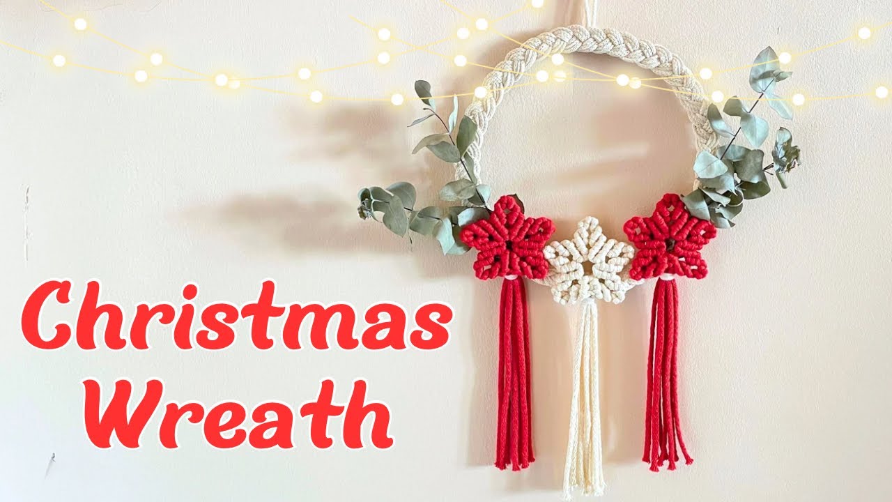 DIY Macrame Christmas Wreath/ Tutorial Macrame Star