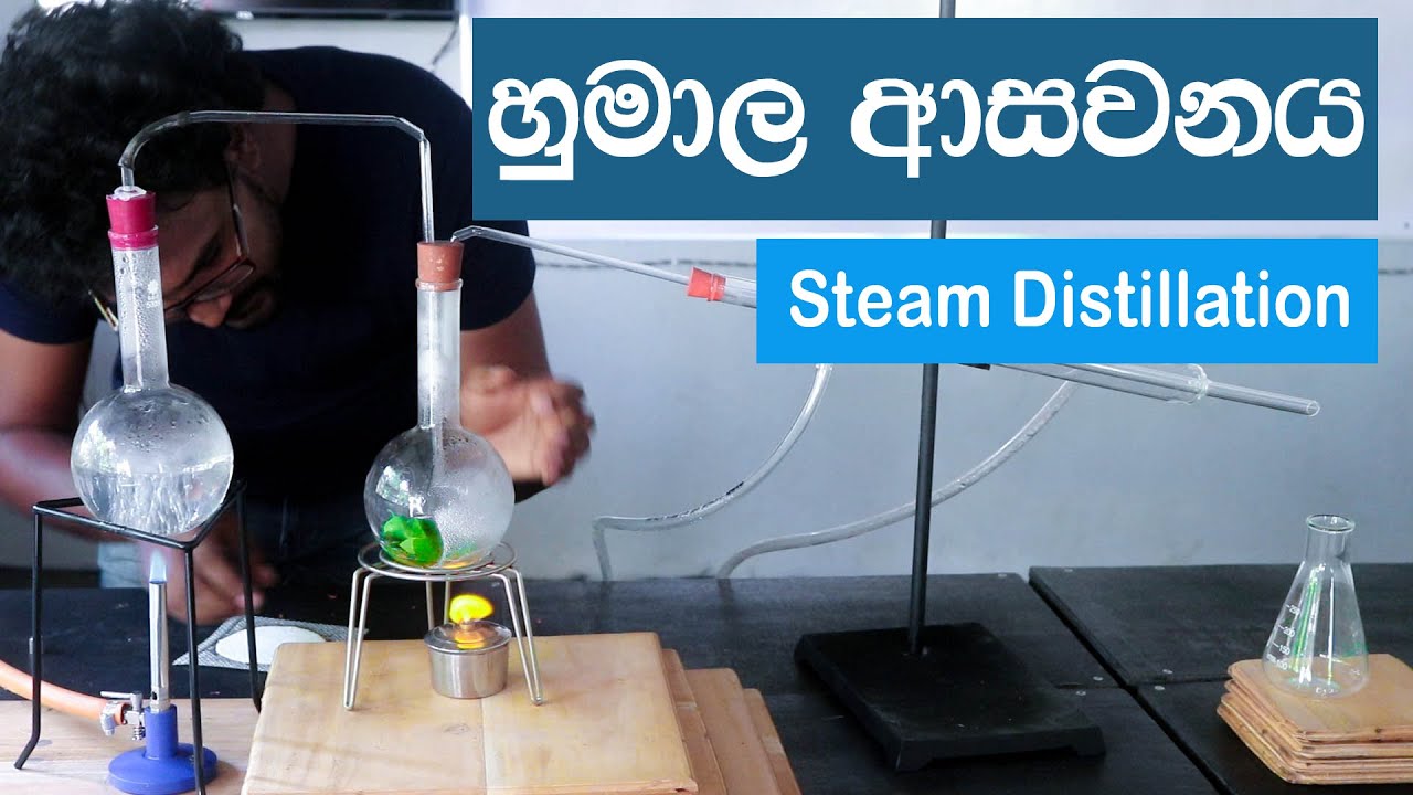How to do Steam distillation|හුමාල ආසවනය කරමුද?|Humala Asawanaya|The academy SL|(Sinhala)