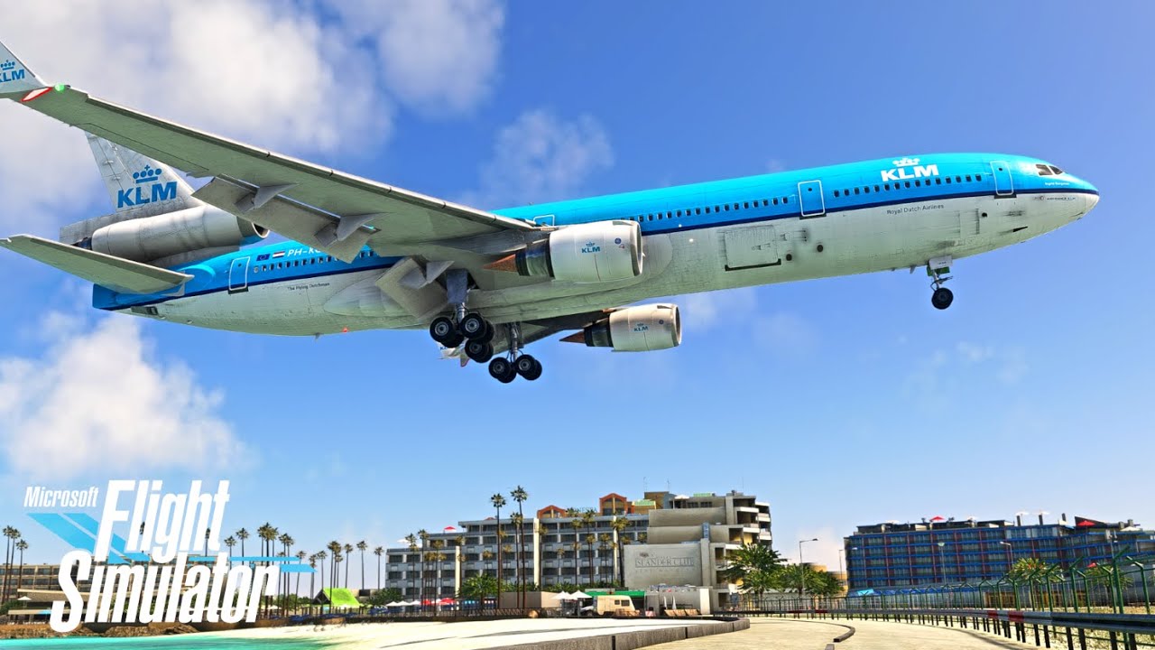 KLM MD-11 | Amsterdam - St. Maarten | Full Flight to Caribbean Paradise in Flight Simulator [4K]
