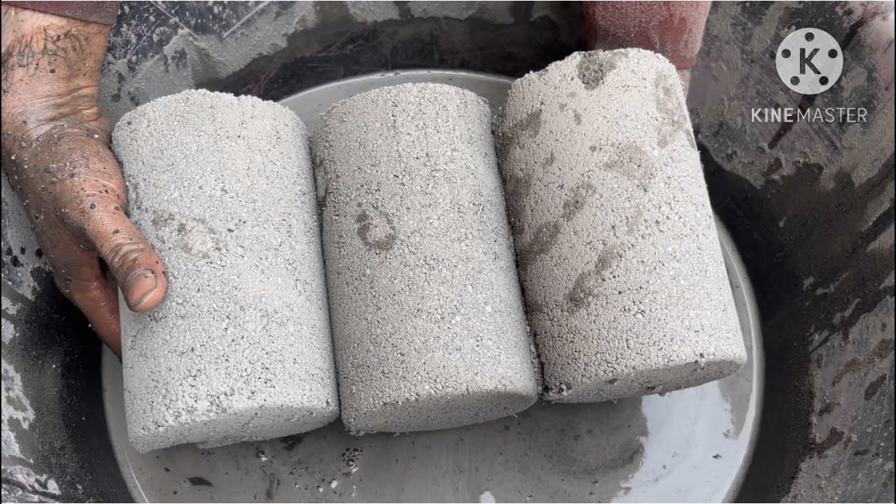 ASMR || New Soft sand cement water crumbling #sandcement