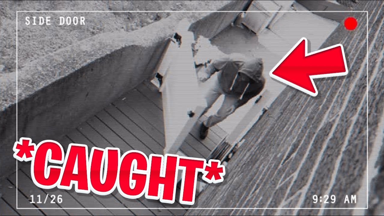 Fortnite Predator ROBBED MY HOUSE.. (Security footage)