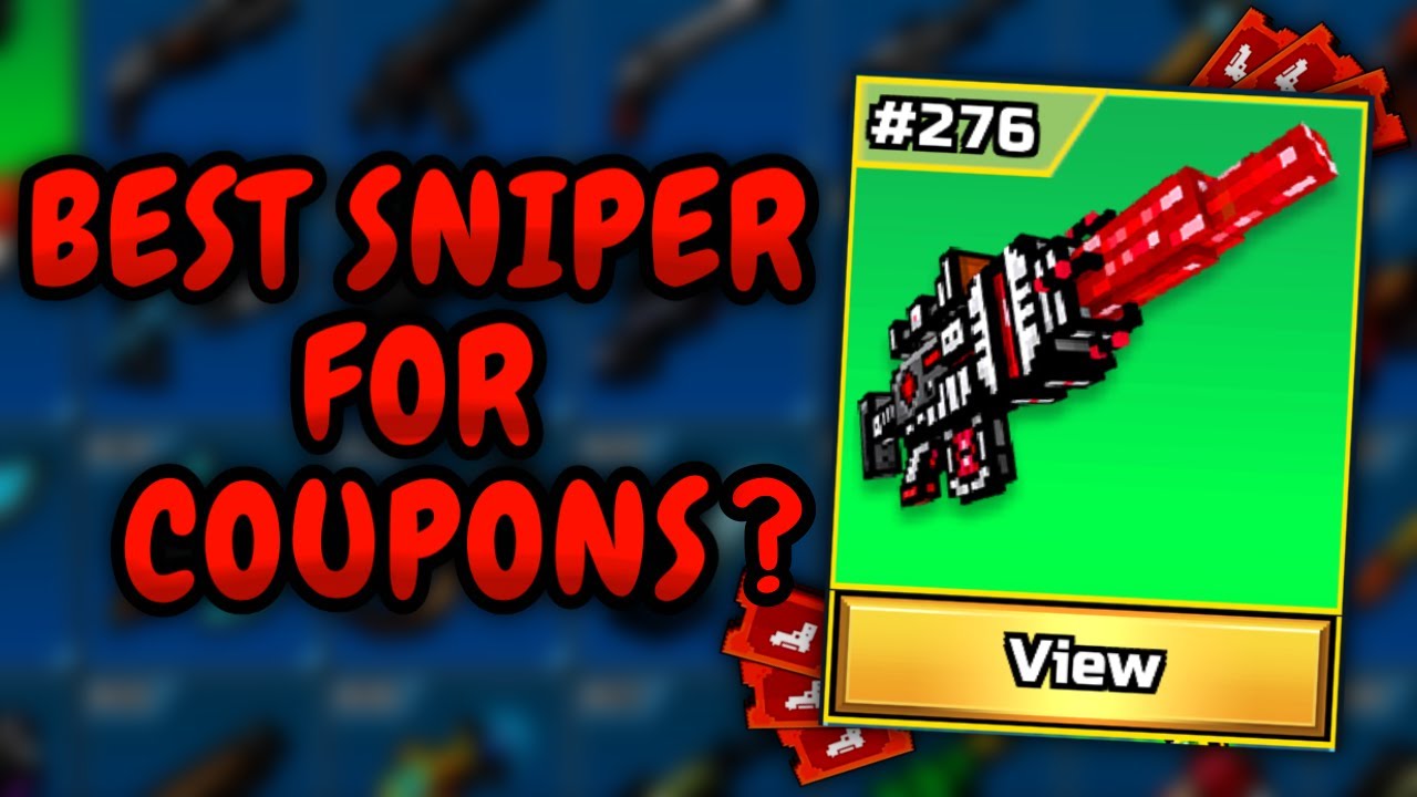 What Is The BEST Gallery Sniper to buy with Coupons? - Pixel Gun 3D