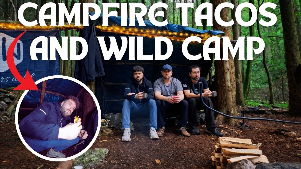 🔥 WILD CAMPING & BUSHCRAFT ADVENTURE! | Tents, Tacos & Mischief in the Woods! 🌲