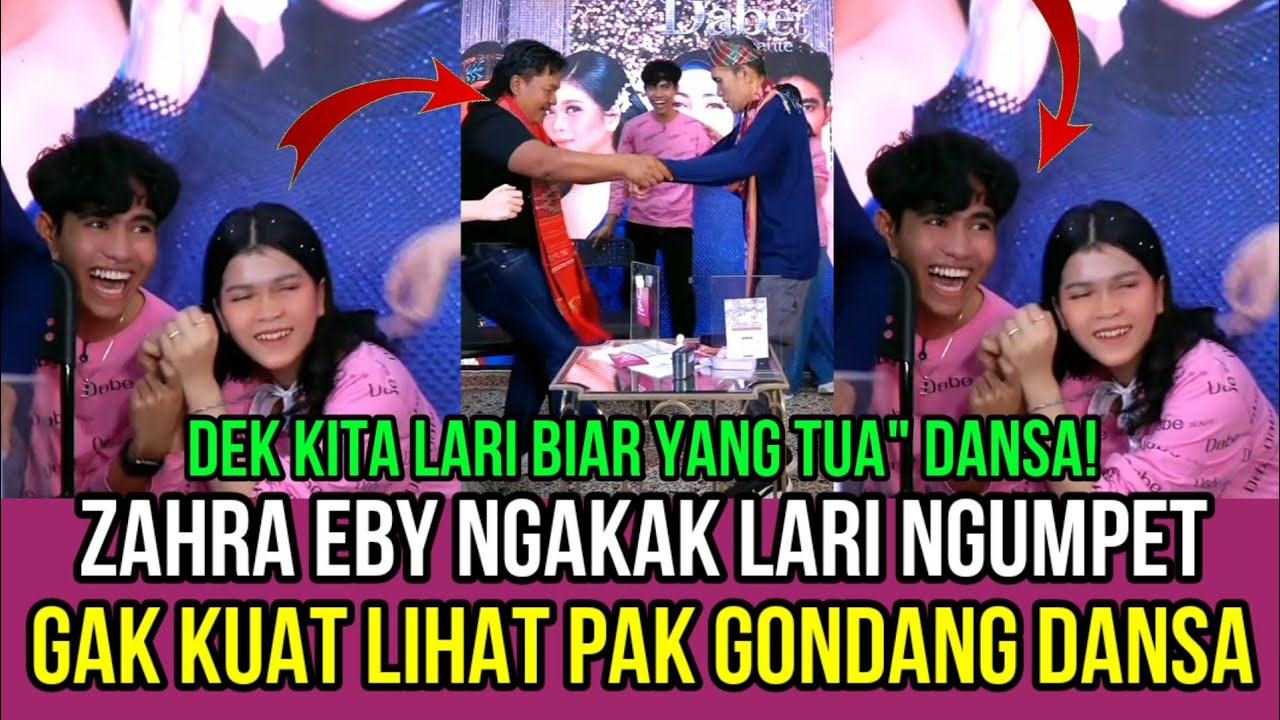 Live Zahra dan Eby Ngakak Ngumpet, Gak Kuat Lihat Pak Gondang Dansa Bareng Papa Eby!