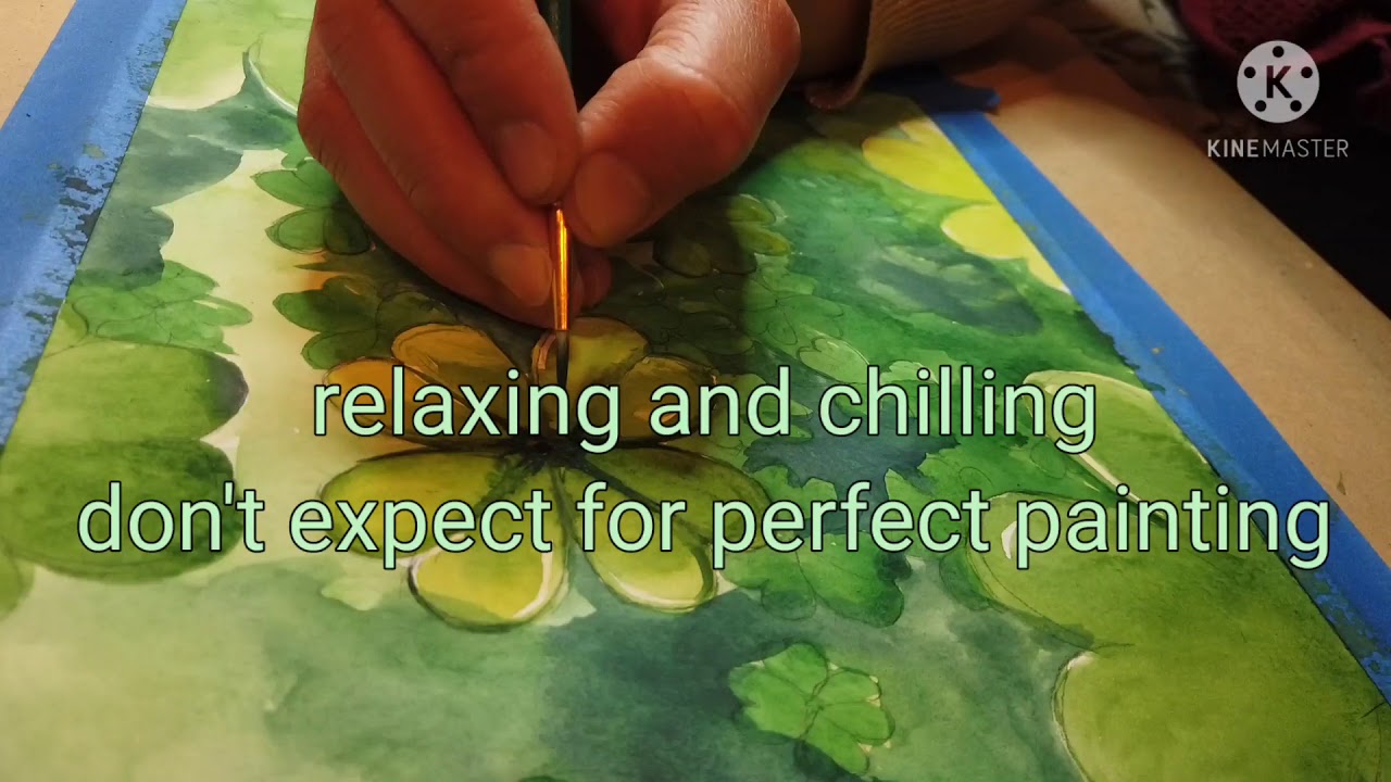 How to paint four leaf clover ☘|St.patrick's day| Watercolor for Beginner|easy Watercolor|.