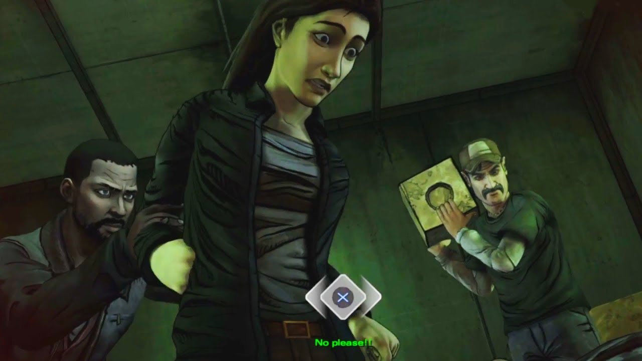 Lee and Kenny Kills Lilly's Father Larry - The Walking Dead