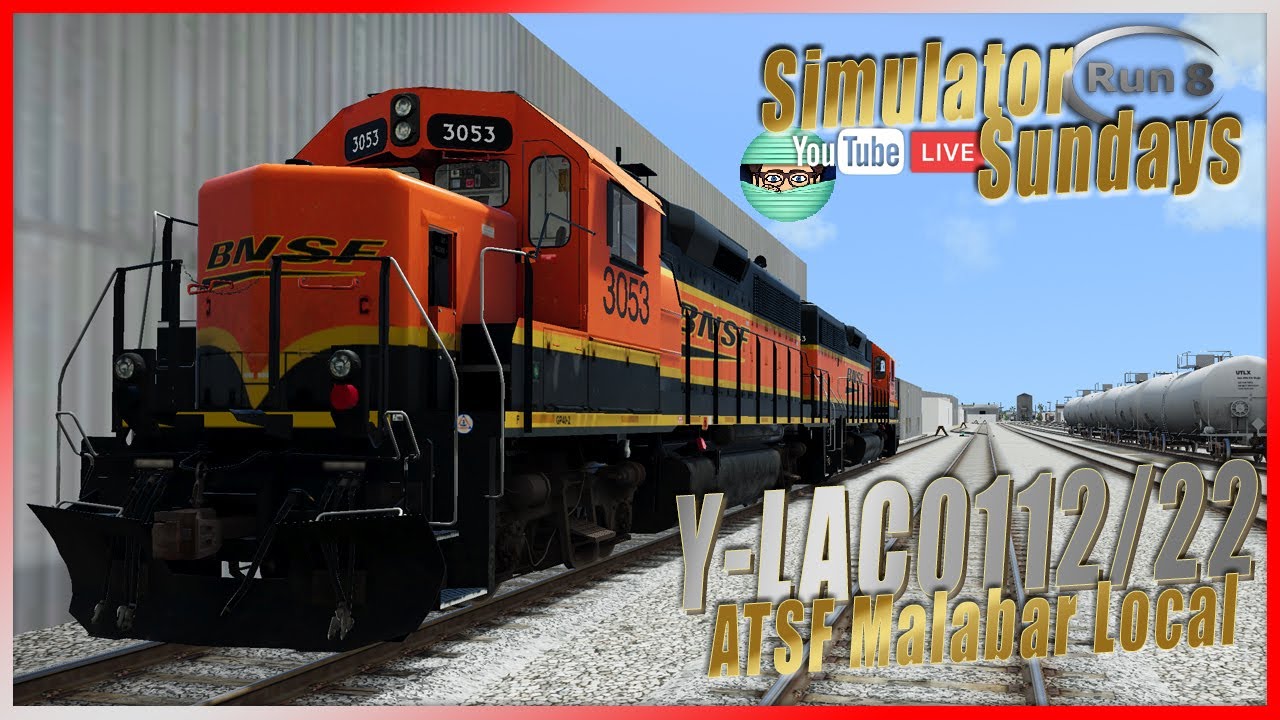 Run 8 Live | Y-LAC0112/0122 | ATSF Malabar Local Service