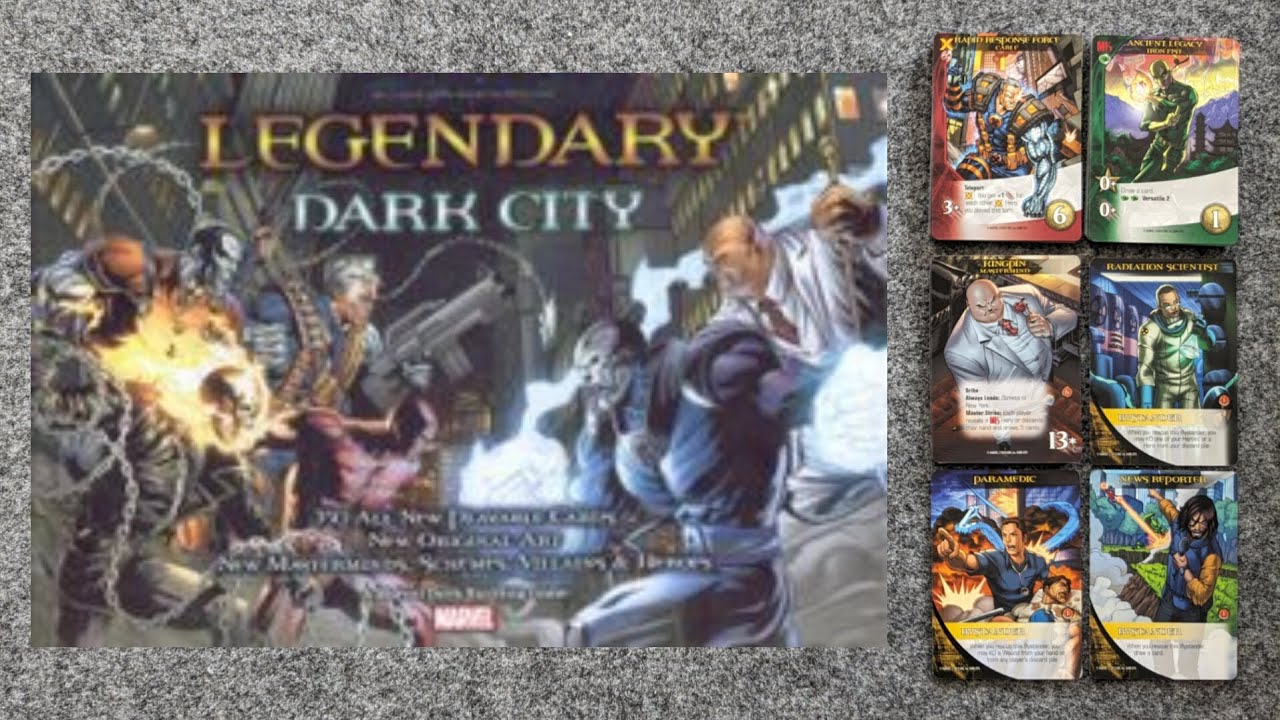 WHAT'S NEW Legendary Marvel Dark City and PLAYTHROUGH (Part 1 of 5: Stryfe Mastermind)