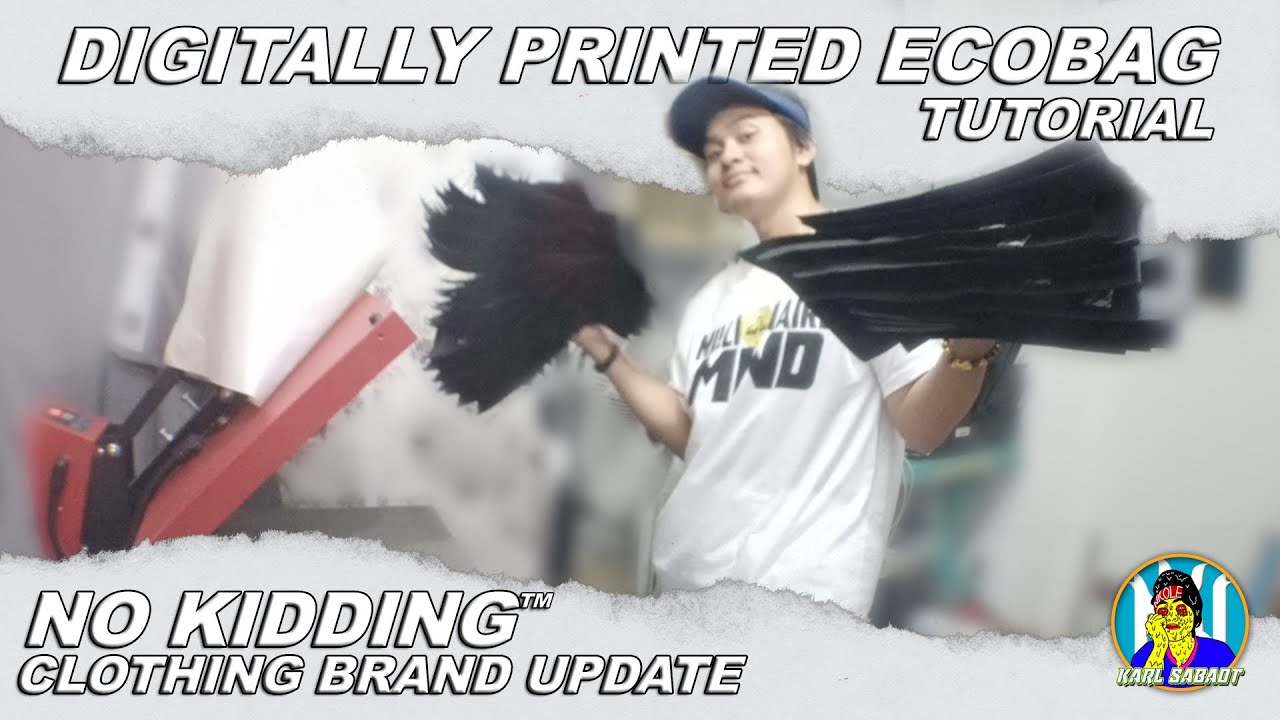 DIGITALLY PRINTED ECOBAG - Tutorial | NO KIDDING™ UPDATE | WORK IN PROGRESS