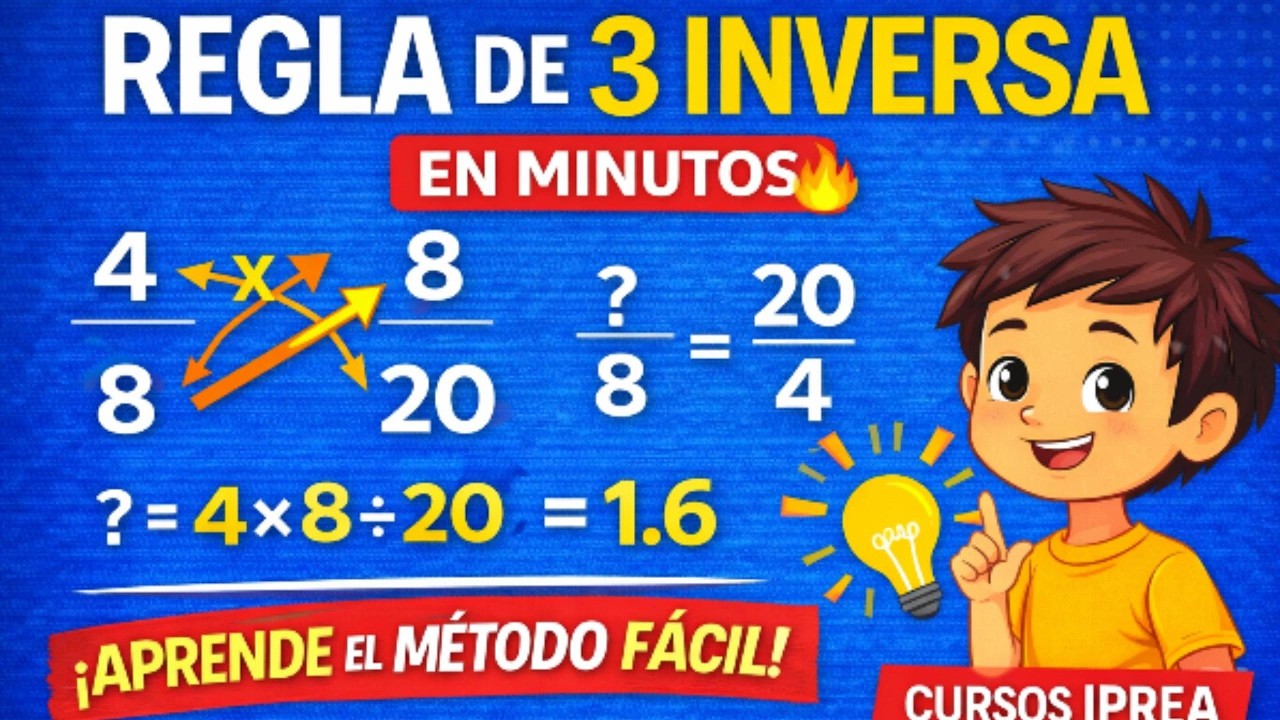 La Regla de 3 Inversa EXPLICADA FÁCIL Con Ejercicios Paso a Paso