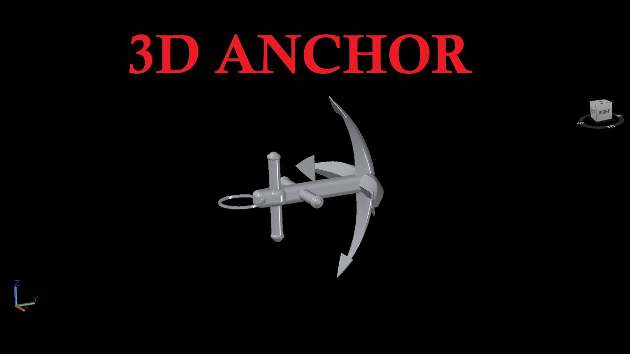 3D Anchor how to create in autocad solidwork detail video