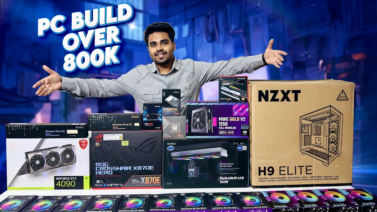 Dream PC Build | Ryzen 7 9800X3D - ROG CROSSHAIR X870E HERO - RTX 4090 Suprim X | Over 800k