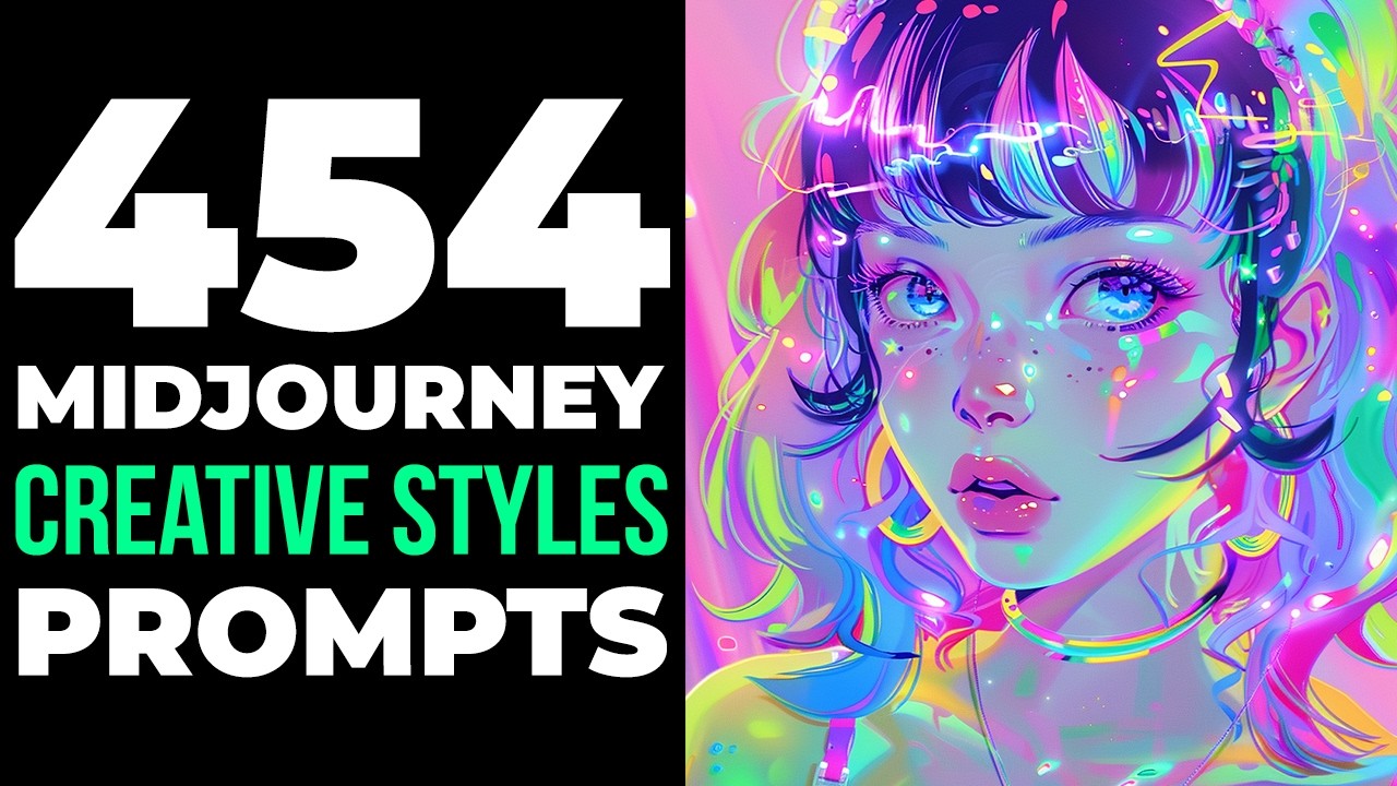 454 Midjourney ai art prompts for 'Creative Styles' (Prompts in description)