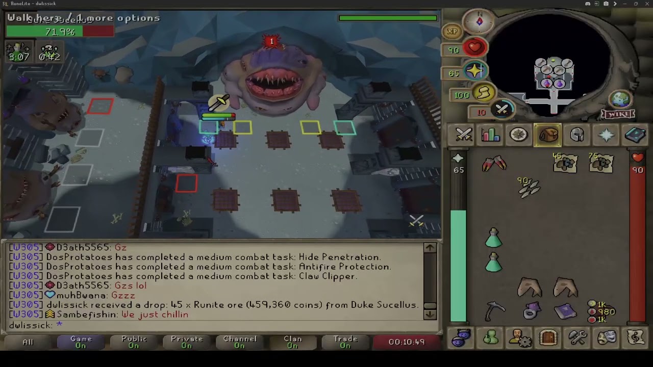 Duke Sucellus in :50 (PB time)