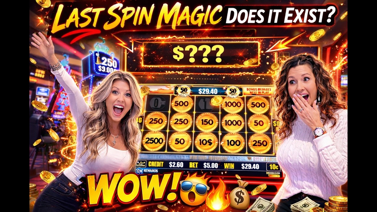 LAST SPIN LUCK? ✨#gamblingvlog #casino #luckyspin #slot #justspin #casino #bonus @itsjackpotduo