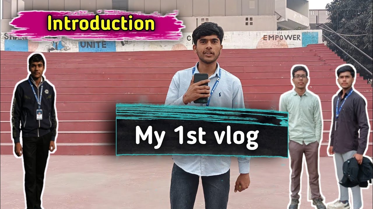 My 1st vlog  introduction #vlogs #daily #college #life #students #study #funny 