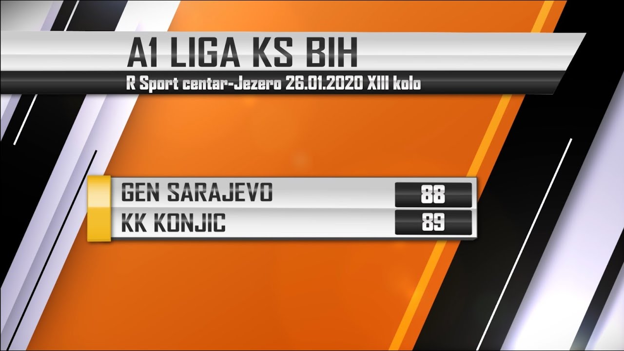 KK GEN Sarajevo - KK KONJIC Konjic- A1 Liga KSBIH XIII Kolo