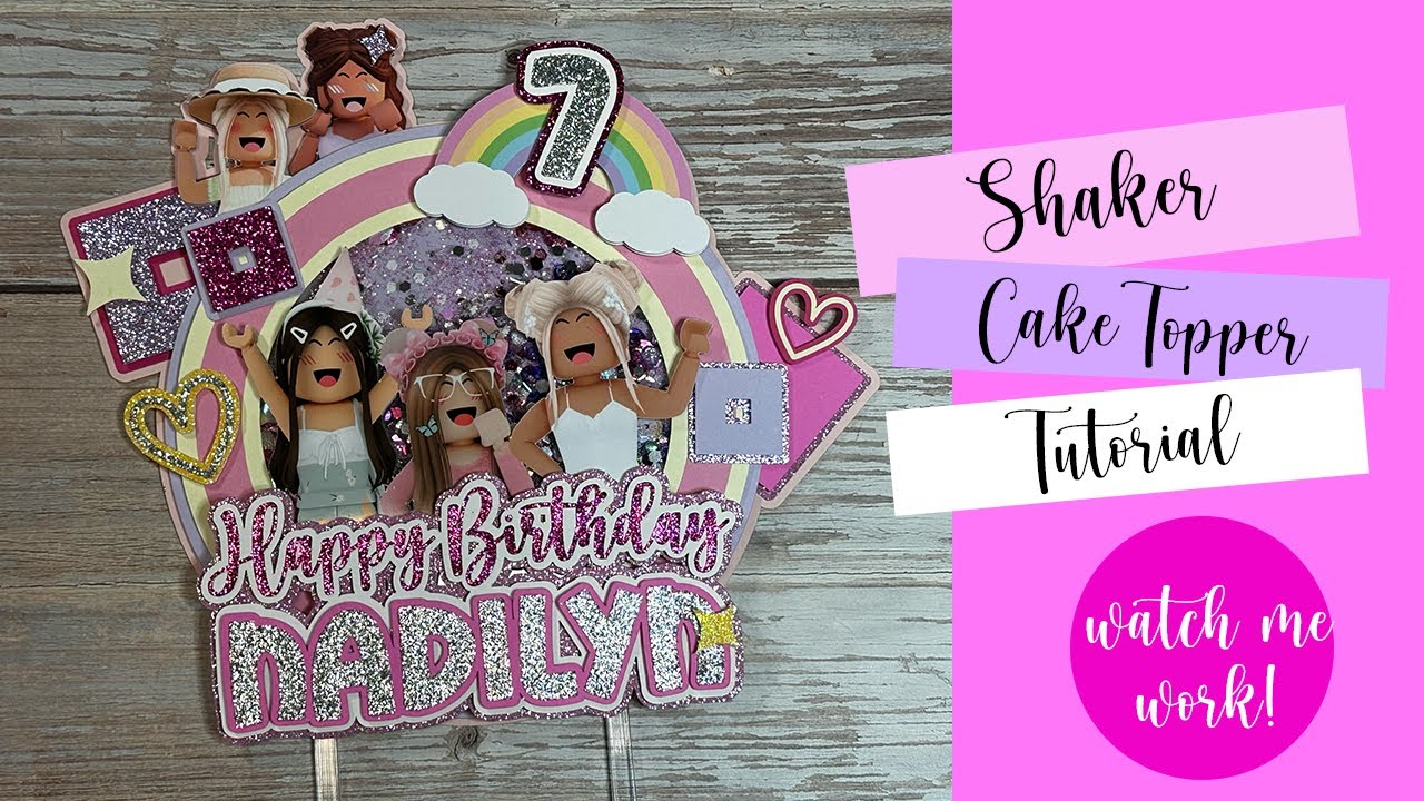 DIY Girl Roblox Shaker Cake Topper | Watch Me Work!
