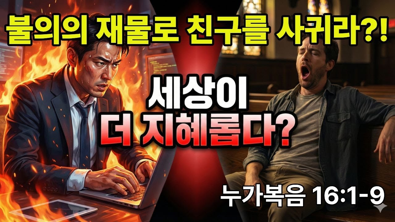 불의한 재물로 친구를 사귀라?! l 불의한 청지기 비유의 충격적 진실 #누가복음16장