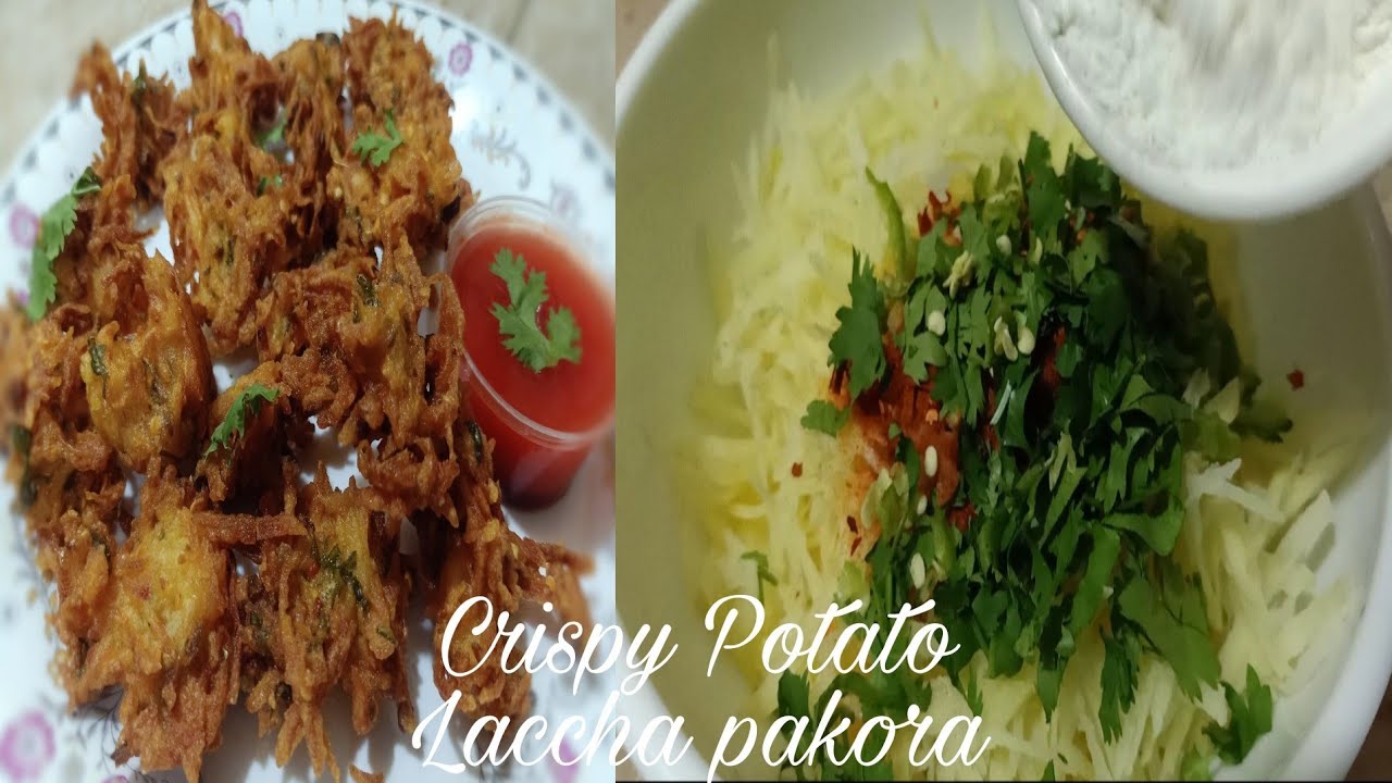 CRISPY POTATO LACCHA PAKORA || ALOO LACCHA PAKORA || CRISPY POTATO SNACKS RECIPE BY TASTY SECRETS...