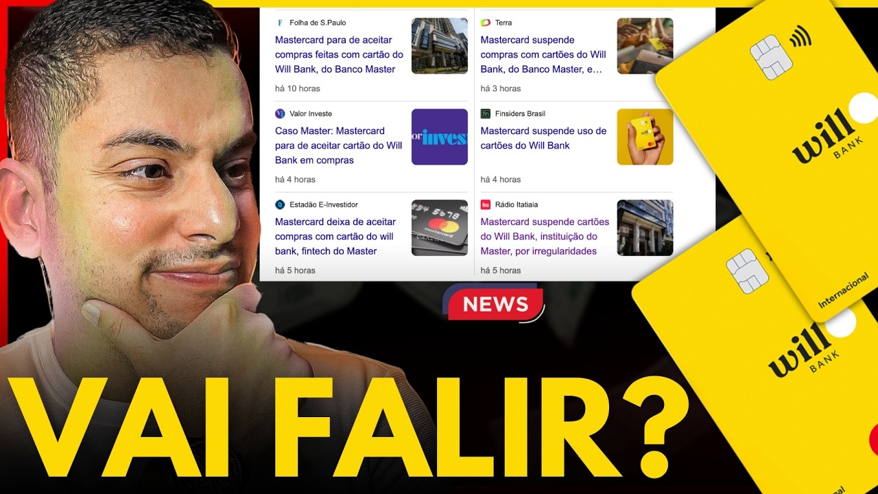 🚨 URGENTE! Mastercard SUSPENDE Cartões do Will Bank (Vai Falir Também?)