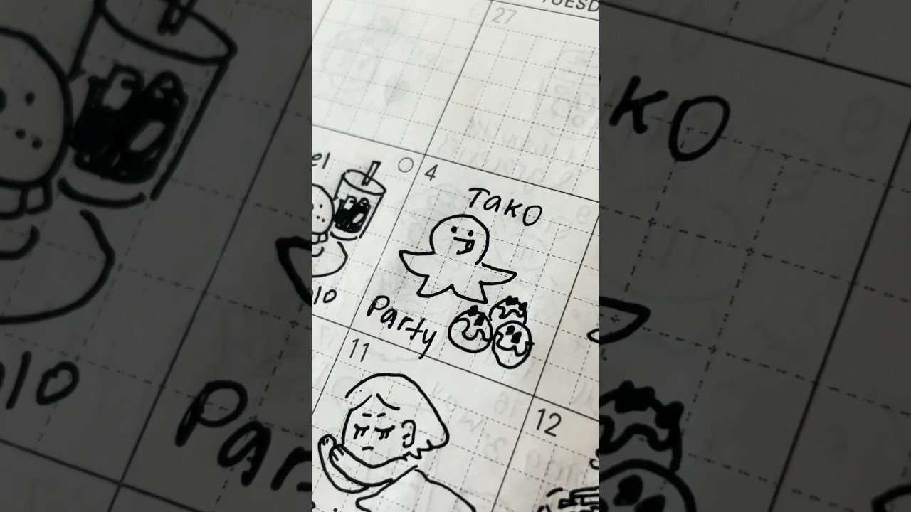 Doodles from my monthly pages! #planner #monthlyspread #doodle