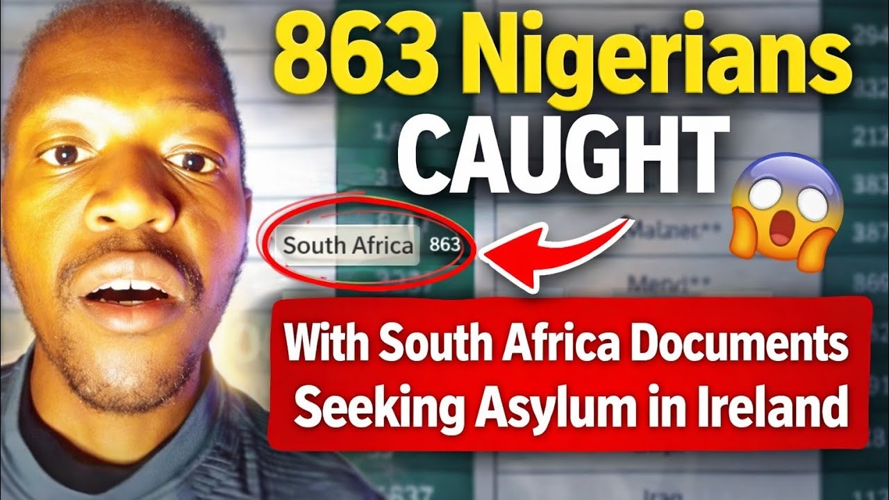863 NIGERIANS COUGHT WITH SOUTH AFRICA DOCUMENTS SEEKING ASYLUM IN IRELAND 