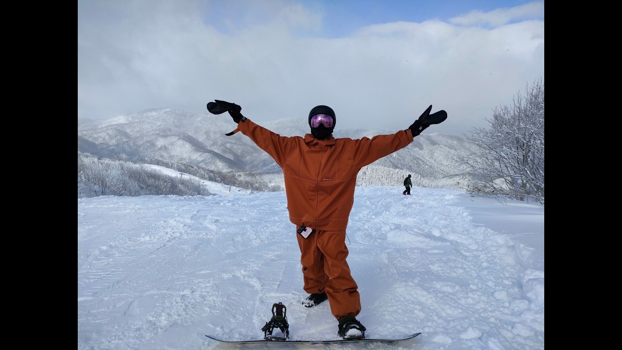 53歳の初級者おっさんスノーボーダーが行く「ひだ流葉スキー場 2026,2,2」